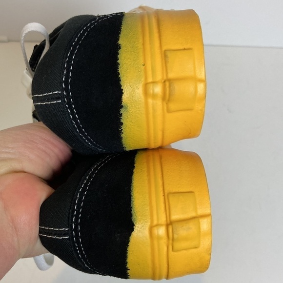 VANS NWT Drip Black Yellow White Men’s 10.5 Streetwear Custom Sneakers Skater - Picture 12 of 16